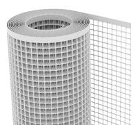 TENAX Quadra 20 Argento 1,00 x 3 m, Rete Protettiva in Plastica per Balconi, Terrazze, Cancelli e Recinzioni