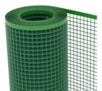 TENAX Quadra 20 Verde 1,00 x 5 m, Rete Protettiva in Plastica per Cancelli, Recinzioni e Balconi