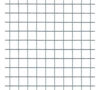 tenax QUADRAMET 20, Rete Metallica Zincata 1,00x5 m Argento per Gabbie e Recinti di Animali da Cortile (Polli, Conigli, Uccelli), Piccole recinzioni e Lavori Artigianali