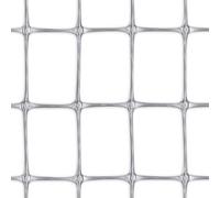 Tenax Rete da Recinzione in Plastica, TENAX Millennium 1,00 x 10 m, Argento