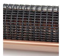 TENAX Rete in Plastica per Grondaie, Levex Tube, 5 Pezzi da 1 m, Nero