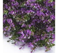 TENAX Siepe Sintetica a Pannelli per Parete Giardino Verticale, Tipo Bosso, Divy 3D Panel Buxus Lilac 0,50 x 1 m, componibile per Decorazione e schermatura, Verde/Lilla, 0,50x1 m