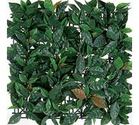 TENAX Siepe Sintetica a Pannelli per Parete Giardino Verticale, Tipo Fotinia, Divy 3D Panel Photinia 0,50 x 1 m, componibile per Decorazione e schermatura
