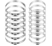 Tenbrachian 16 Pz Morsetto per Stivale CV, Fascette Stringitubo Inox, Morsetti a Crimpare per Giunto Albero Motore, Fascette Metalliche Regolabile per Giunto Omocinetico Maggior Parte Auto