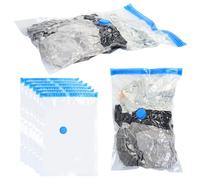 Tenbrachian 8 Pz Sacchetti Sottovuoto Vestiti Viaggio, 60 x 40 cm Buste Sottovuoto Vestiti da Viaggio, Sacchi Sottovuoto Vestitio, Sacchetti Salvaspazio per Coperte Lenzuola Piumoni Cuscini