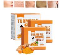 Tencipeda 2/3pcs Turmeric Soap Bar, Turmeric Soap for Face And Body,Turmeric Brightening Soap, Natural Organic Ginger Soap, Turmeric Face Wash Soap (2pcs)