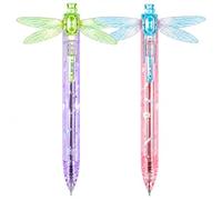 Tencipeda Dragonfly Pen, Dragonfly Writing Pen with 0.5mm Tip, 5.7-Inch Plastic Body (Type D)