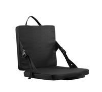 Tencipeda Folding Stadium Seats, Portable Stadium Seats for Bleachers Multipurpose Sit Mat Seat Pad Floor Chair for Travel Camping Hiking Sports Event (Black)