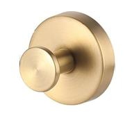 Tencipeda Glass Wreath Suction Cup Hook, Drilling-Free Stainless Steel Material, Suitable for Shower Room, Bathroom Window, Glass Door, Wall (Gold)