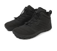 Tencipeda Hike Winter Footwear Barefoot, Barefoot Boots for Women Men, Ankle Boots, Winter Waterproof Wide Toe Box, Anti-Slip Rubber Sole (Black,40)