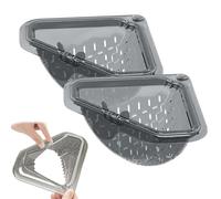 Tencipeda Magnetic Triangle Sink Strainer, Magnetic Corner Sink Strainer, Space-Saving Kitchen Sink Drain Basket for Food Scraps (2pcs)