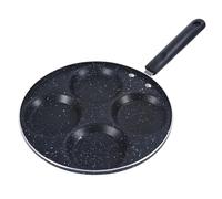 Tencipeda Non Stick Egg Frying Pans 4 Holes Shapes, 4 Hole Skillet with Handle, 4- Hole Frying Pan, Non Stick Mcgriddle Pan for Eggs, Pancakes, Burgers, Breakfast Cooking (Style A)