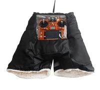 Tencipeda Rc Transmitter Warm Hand Gloves, Remote Control Warm Gloves for Outdoor Flying FPV Remote Control Foldable Warm Glove (Black)