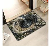 Tencipeda Rug That Looks Like A Hole-3d Optical Illusion Rug, Vortex & Bottomless Hole Design Non-Slip Doormat to Prank Test & Play with Your Dog or Cat (Style 8,50 * 80cm)