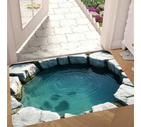 Tencipeda Rug That Looks Like A Hole-3d Optical Illusion Rug, Vortex & Bottomless Hole Design Non-Slip Doormat to Prank Test & Play with Your Dog or Cat (Style 7,60 * 90cm)