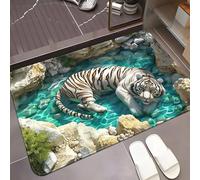 Tencipeda Rug That Looks Like A Hole-3d Optical Illusion Rug, Vortex & Bottomless Hole Design Non-Slip Doormat to Prank Test & Play with Your Dog or Cat (Style 6,40 * 60cm)