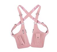 Tencipeda Underarm Shoulder Bag for Men, Anti-Theft Multi-Purpose Double Shoulder Armpit Bag Travel Outdoors (Pink)