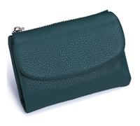 Tencipeda Unisex Pebble Leather Wallet, Versatile Soft Leather Wallets with Credit Card Holder & Cash Slots for Business Daily Commute & Office Use (Blue)