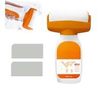 Tencipeda Wall Repair Roller Paint, Spackle Roller Wall Fix all in One, 17.64oz Wall Paint, 2-in-1 Wall Repair Paint with Roller Brush, Suitable for Repairing The Wall with Latex Paint (Grey)
