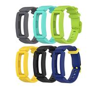 TenCloud Cinturini di ricambio compatibili con Fitbit Ace 2, in morbido silicone flessibile, per Inspire 2/Inspire HR/Inspire/Ace 2 Activity Tracker (6-clour-B)