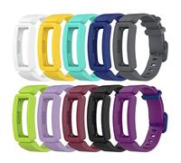TenCloud - Confezione da 10 cinturini di ricambio compatibili con Fitbit Ace 2, in morbido silicone flessibile, per tracker attività Inspire 2/Inspire HR/Inspire/Ace 2 (10 colori-B)