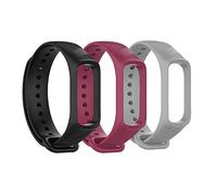 TenCloud (Confezione da 3 bracciali compatibili con Samsung Galaxy Fit e SM-R375, cinturino di ricambio in morbido silicone, cinturino sportivo per Galaxy Fit e SM-R375 Fitness Tracker, Taglia unica