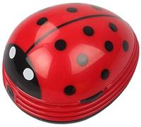 TenCloud Mini aspirapolvere da scrivania, scarabeo portatile per spazzare briciole e polvere (rosso)