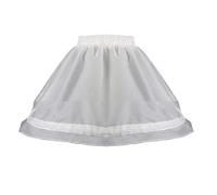 TENCOCO Sottogonna Sottoveste per Bambina Sottogonna in Crinolina per Bambina Sottogonna a Trapezio Sottogonna Corta per Un Vestito con Cerchio Bianco30