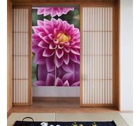 Tenda 2 pezzi impiombata 86,4 x 142,2 cm HYTTER Dalia fiore stampato per la maggior parte delle porte, perfetta da appendere tra stanze, su pareti