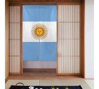 Tenda 2 pezzi impiombata 86,4 x 142,2 cm YYHHAOFA bandiera argentina immagine per la maggior parte delle porte, perfetta da appendere tra le stanze, su pareti