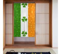 Tenda 2 pezzi impiombata 86,4 x 142,2 cm YYHHAOFA bandiera irlandese immagine per la maggior parte delle porte, perfetta da appendere tra le stanze, su pareti