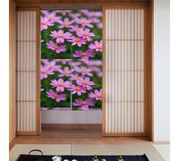 Tenda 2 pezzi impiombata 86,4 x 142,2 cm YYHHAOFA Grappolo di fiori immagine per la maggior parte delle porte, perfetta da appendere tra le stanze, su pareti