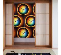 Tenda 2 pezzi impiombata 86,4 x 142,2 cm YYHHAOFA Melting Clock Picture per la maggior parte delle porte, perfetta da appendere tra le stanze, su pareti