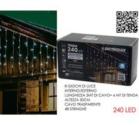Tenda 240 LED Bianco Freddo 6 metri