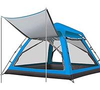 Tenda, 3-4 persone Campeggio esterno automatico Tenda impermeabile al sole Shelter Sheltom Shade per il campeggio di alpinismo per le vacanze in famiglia per la festa della spiaggia (blu), Aqiong