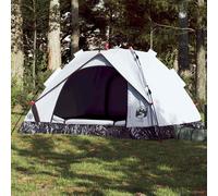 Tenda 3 Persone Bianca in Tessuto Oscurante a Rilascio Rapido