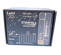 Tenda 300x80H starfall light 768 led bianco caldo+ bianco Lotti importex