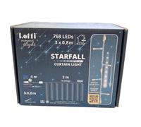 Tenda 300x80H starfall light 768 led bianco caldo Lotti importex
