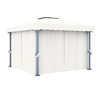 Tenda 3x3 m aronder bianco crema alluminioparasol esterno, tetto, tenda, mobili da esterno, forniture per la casa, decorazione White