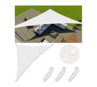 Tenda a baldacchino impermeabile con protezione UV per giardino, balcone, patio, 4,6 x 4,6 x 6,6 m, con corde e DRingsPerfect Outdoor Shade Solution