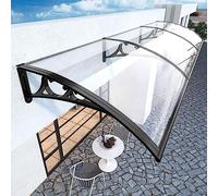 Tenda a baldacchino in policarbonato e alluminio per porta del balcone, protezione UV resistente agli urti, 300 kg, riparo antipioggia per esterni, 80 x 240 cm, copertura durevole per patio.