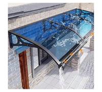 Tenda a baldacchino in policarbonato, protezione UV da pioggia e neve per porte anteriori e posteriori, tende da finestra, ideale per ingressi di casa, finestre della camera da letto, riparo esterno