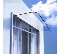 Tenda a baldacchino invisibile per porta d'ingresso, moderna, in policarbonato, copertura antipioggia per ingresso e patio, tenda da balcone, 50 x 290 cm