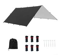 Tenda a baldacchino multiuso, tenda a baldacchino per esterni, resistente alla pioggia e al sole, tavoli e sedie da picnic, baldacchino con picchetti, corde antivento (L: 365,8 x 292,1 cm)