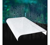 Tenda a baldacchino per esterni, copertura trasparente in policarbonato per porte e finestre, protezione dalla pioggia, 50 x 300 cm, resistente alle intemperie, elegante riparo per ingresso