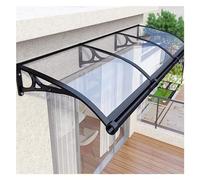 Tenda a baldacchino per esterni, impermeabile, resistente alla neve e ai raggi UV, copertura per porta in policarbonato, protezione trasparente da pioggia e UV, dimensioni: 80 x 220 cm, perfetta per