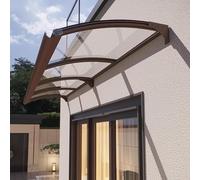 Tenda a baldacchino per esterni per ingresso e finestra, tetto in policarbonato resistente al vento con robusto telaio in alluminio, perfetto per giardino, patio, riparo per una maggiore protezione