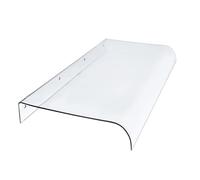 Tenda a baldacchino per esterni per porte o finestre, in policarbonato trasparente, 50 x 280 cm, protezione resistente alle intemperie, varie dimensioni (40 150 cm) per una migliore decorazione