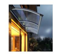 Tenda a baldacchino per esterni resistente ai raggi UV, per porte e finestre, antivento, telaio in policarbonato e alluminio, copertura per ingresso da giardino, 150 x 220 cm