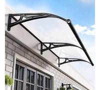 Tenda a baldacchino per porta del patio, protezione UV UPF 50+, staffa in alluminio, copertura in policarbonato per pioggia e neve, per veranda e giardino, soluzione resistente all'ombra per esterni